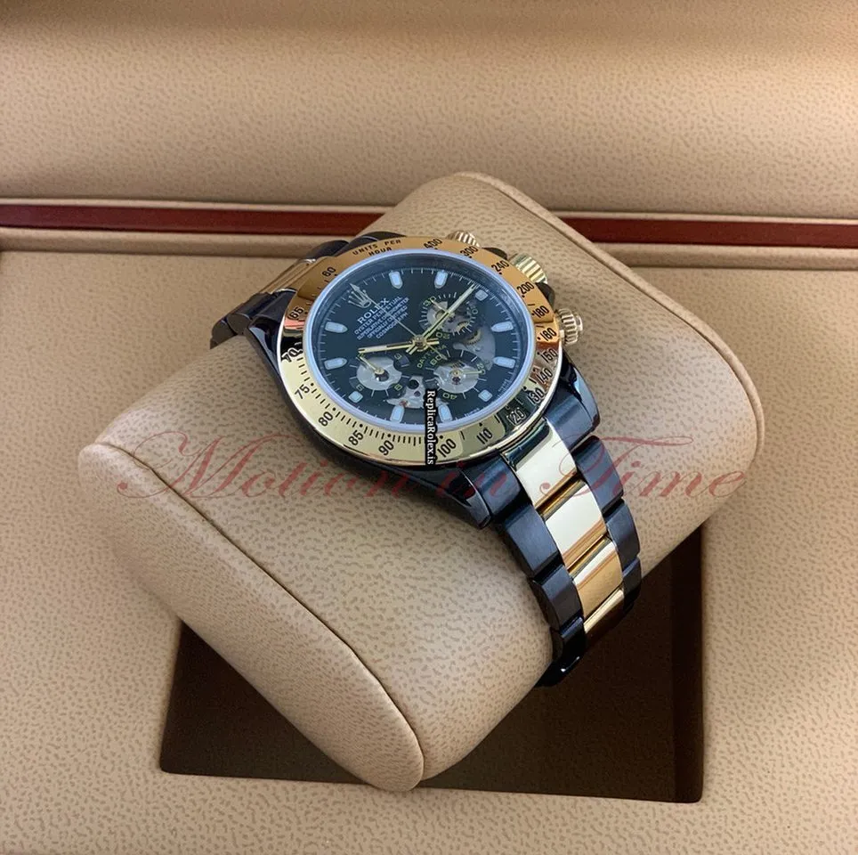 Reliable Fake Rolex Daytona 116523 Caliber 4130 Automatic Movement 40mm Gold/steel Case Mens/unisex Watch - Image 4