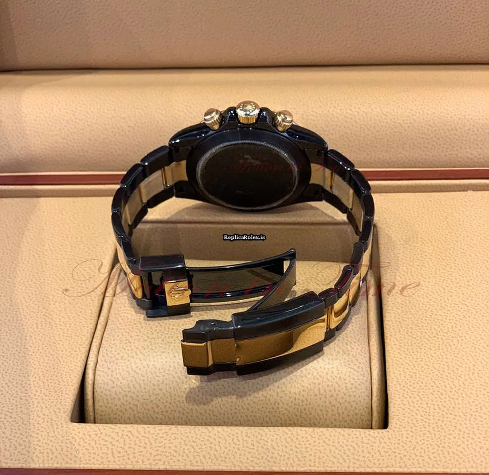 Reliable Fake Rolex Daytona 116523 Caliber 4130 Automatic Movement 40mm Gold/steel Case Mens/unisex Watch - Image 5