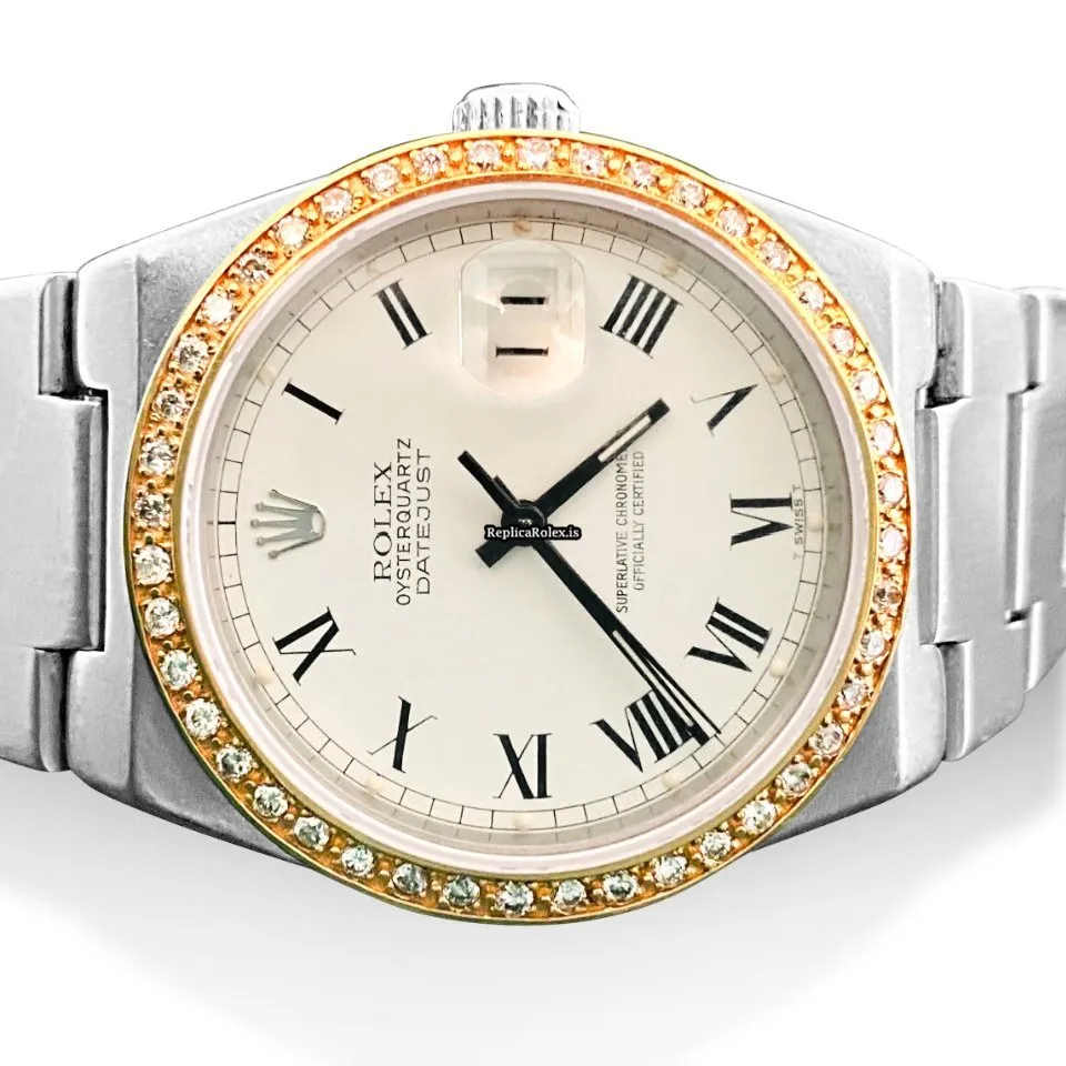 Incredible Replica Rolex Datejust Oysterquartz 17000 Quartz Movement 36mm Steel Case Mens/unisex Watch - Image 2