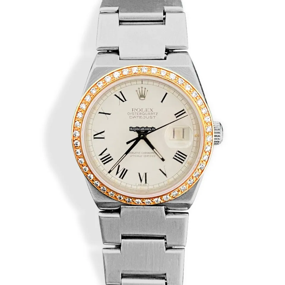 Incredible Replica Rolex Datejust Oysterquartz 17000 Quartz Movement 36mm Steel Case Mens/unisex Watch - Image 4