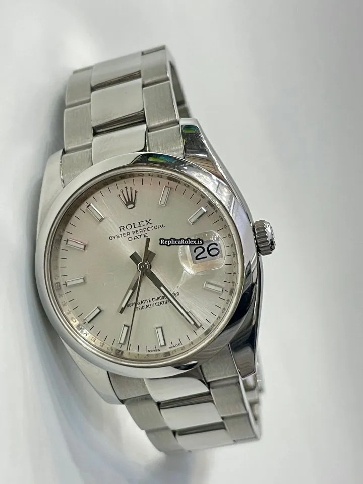 Wholesale Copies Rolex Oyster Perpetual Date 115200 Caliber 3135 Automatic Movement 34mm Steel Case Mens/unisex Watch