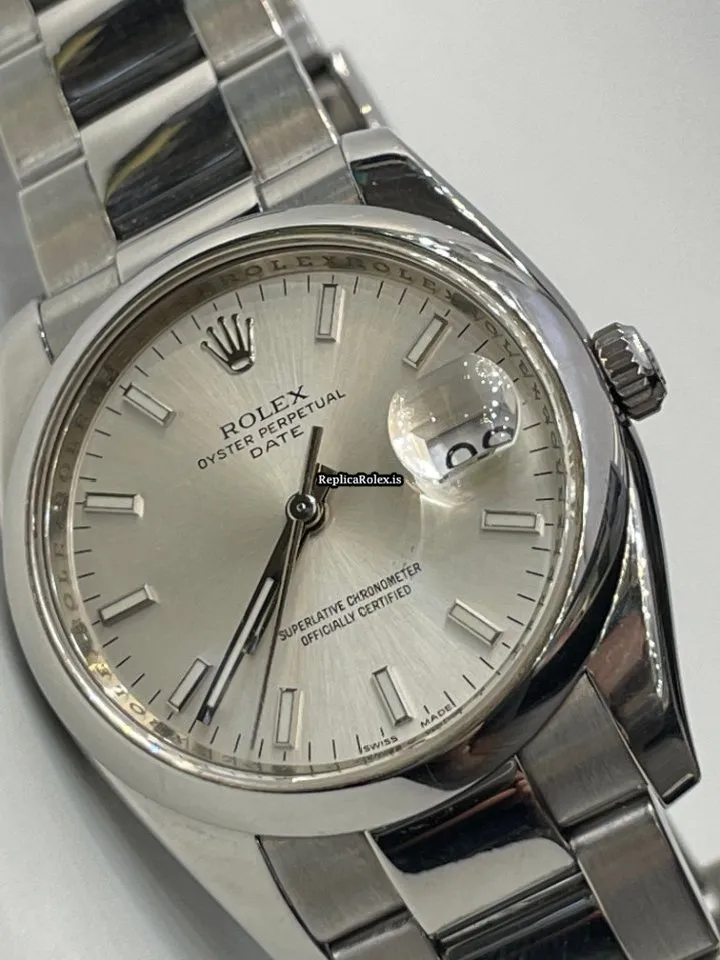 Wholesale Copies Rolex Oyster Perpetual Date 115200 Caliber 3135 Automatic Movement 34mm Steel Case Mens/unisex Watch - Image 6