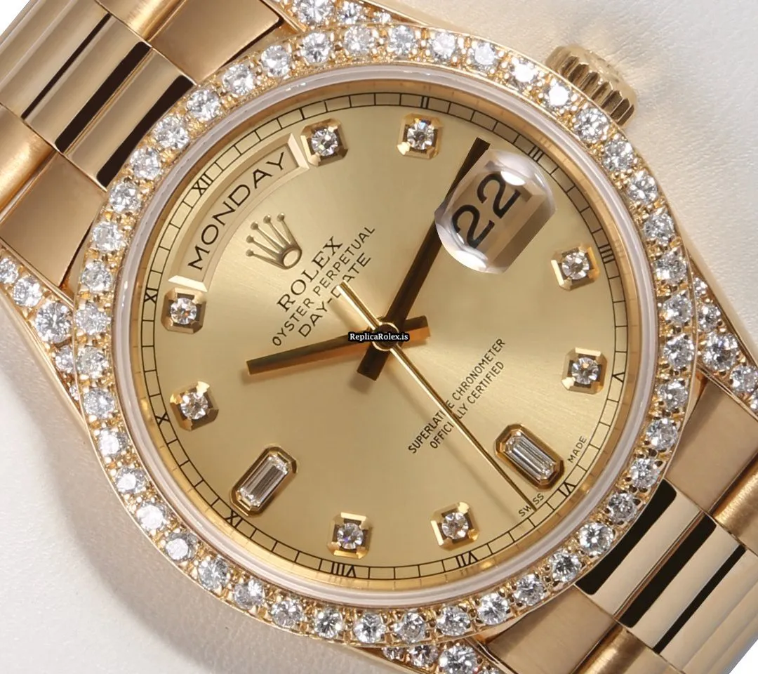 Terrific Copy Rolex Day-date 36 18238 Automatic Movement 36mm Yellow Gold Case Mens/unisex Watch