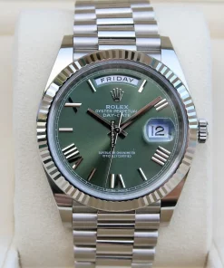 Superb Copies Rolex Day-date 40 228239 Caliber 3255 Automatic Movement 40mm White Gold Case Mens/unisex Watch