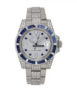 Wonderful Replica Rolex Submariner Date 116659sabr Caliber 3135 Automatic Movement 40mm White Gold Case Mens/unisex Watch