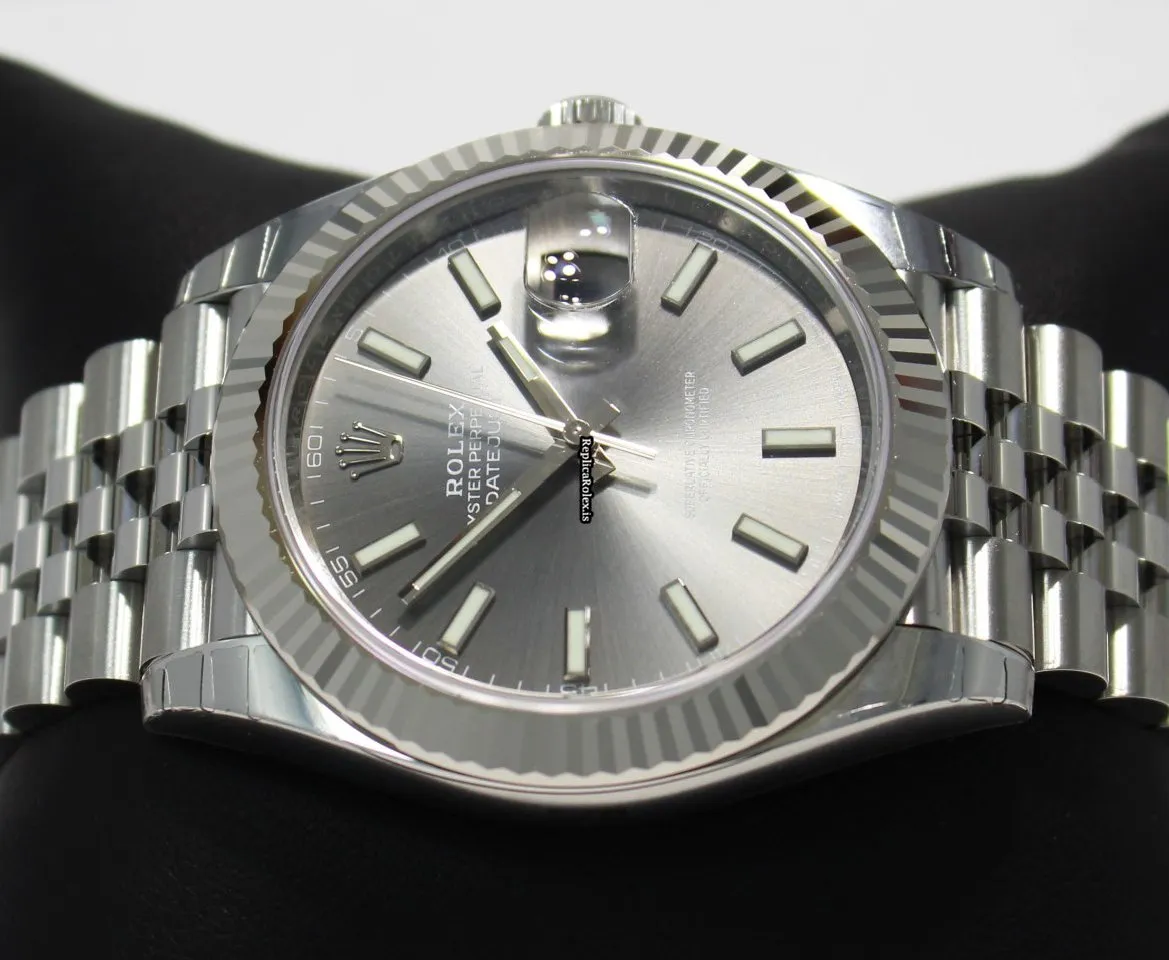 1:1 Fake Rolex Datejust 126334 Automatic Movement 41mm Steel Case Watch - Image 11