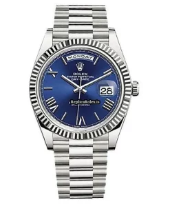 Incredible Replica Rolex Day-date 40 228239 Caliber 3255 Automatic Movement 40mm White Gold Case Mens/unisex Watch