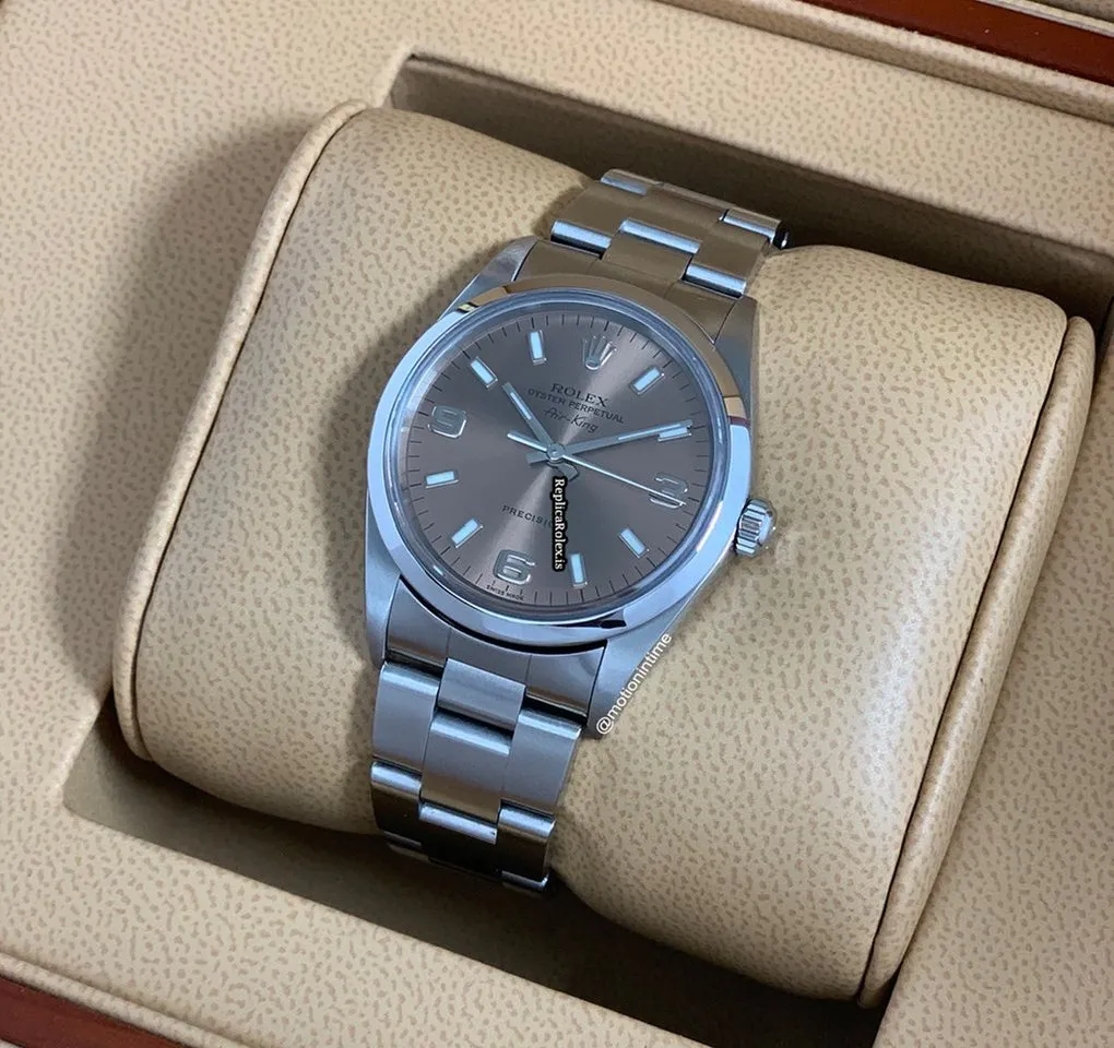 Fantastic Fake Rolex Air King Precision 14000 Caliber 3000 Automatic Movement 34mm Steel Case Mens/unisex Watch - Image 2