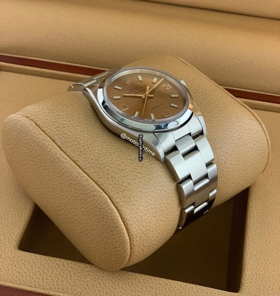 Fantastic Fake Rolex Air King Precision 14000 Caliber 3000 Automatic Movement 34mm Steel Case Mens/unisex Watch - Image 5