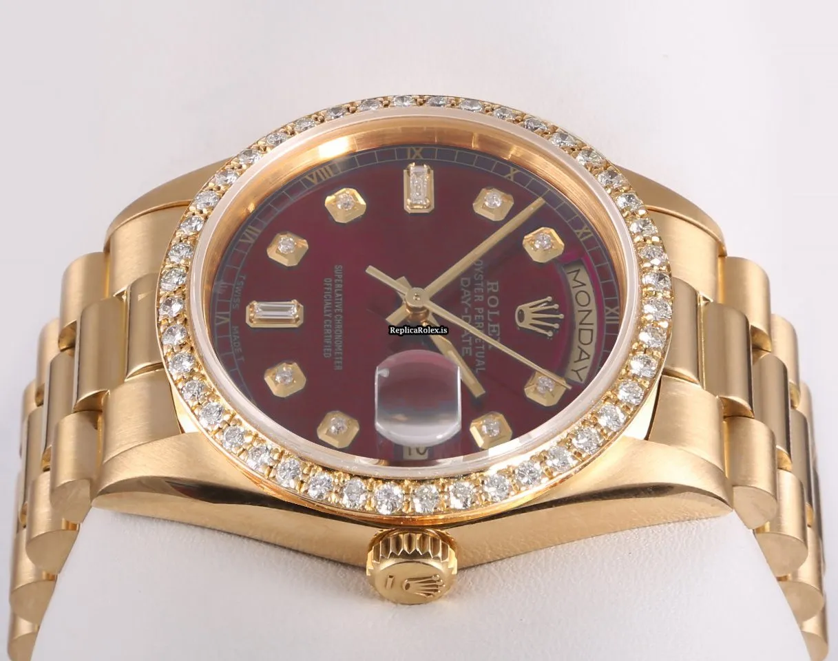 Attractive Replica Rolex Day-date 36 18238 Automatic Movement 36mm Yellow Gold Case Mens/unisex Watch - Image 2