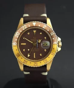 Aaa Copies Rolex Gmt-master 1675 Caliber 1570 Automatic Movement 40mm Yellow Gold Case Mens/unisex Watch