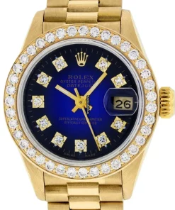 Fantastic Replica Rolex Lady-datejust 69178 Caliber 2135 Automatic Movement 26mm Yellow Gold Case Womens Watch