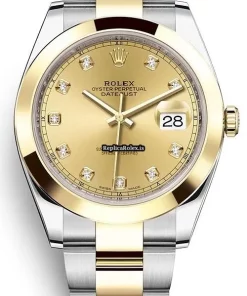 Mind-boggling Clone Rolex Datejust 126303 Caliber 3235 Automatic Movement 41mm Gold/steel Case Mens/unisex Watch