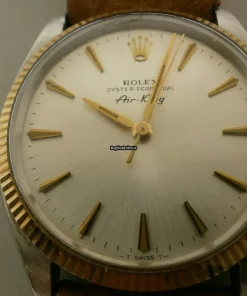 Reliable Replica Rolex Air King 5501 Automatic Movement 34mm Gold/steel Case Watch
