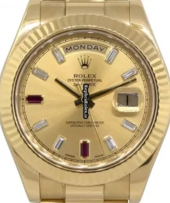 Recommend Imitation Rolex Day-date II 218238 Automatic Movement 41mm Yellow Gold Case Watch