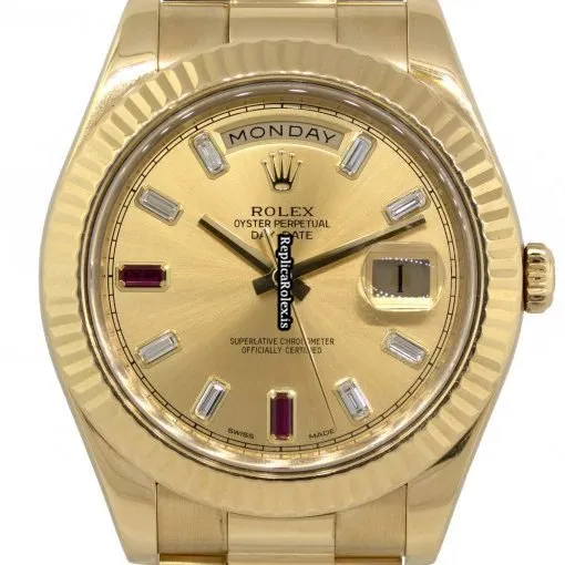 Recommend Imitation Rolex Day-date II 218238 Automatic Movement 41mm Yellow Gold Case Watch