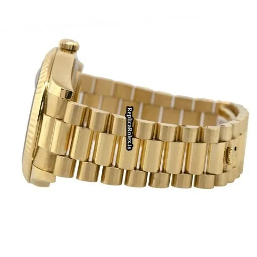 Recommend Imitation Rolex Day-date II 218238 Automatic Movement 41mm Yellow Gold Case Watch - Image 3