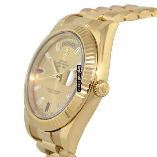 Recommend Imitation Rolex Day-date II 218238 Automatic Movement 41mm Yellow Gold Case Watch - Image 5