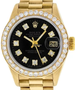 Great Knockoff Rolex Lady-datejust 69178 Caliber 2135 Automatic Movement 26mm Yellow Gold Case Womens Watch