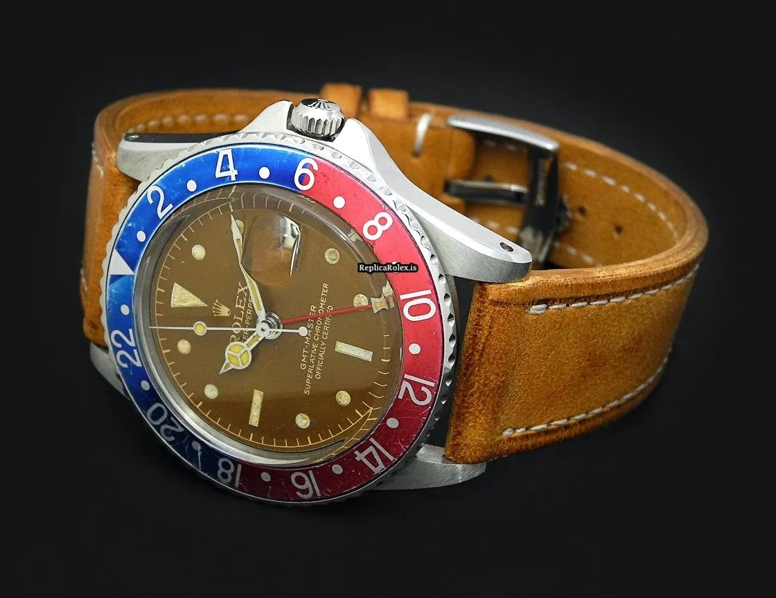 Perfect Knockoff Rolex Gmt-master 1675 Caliber 1570 Automatic Movement 40mm Steel Case Mens/unisex Watch - Image 5