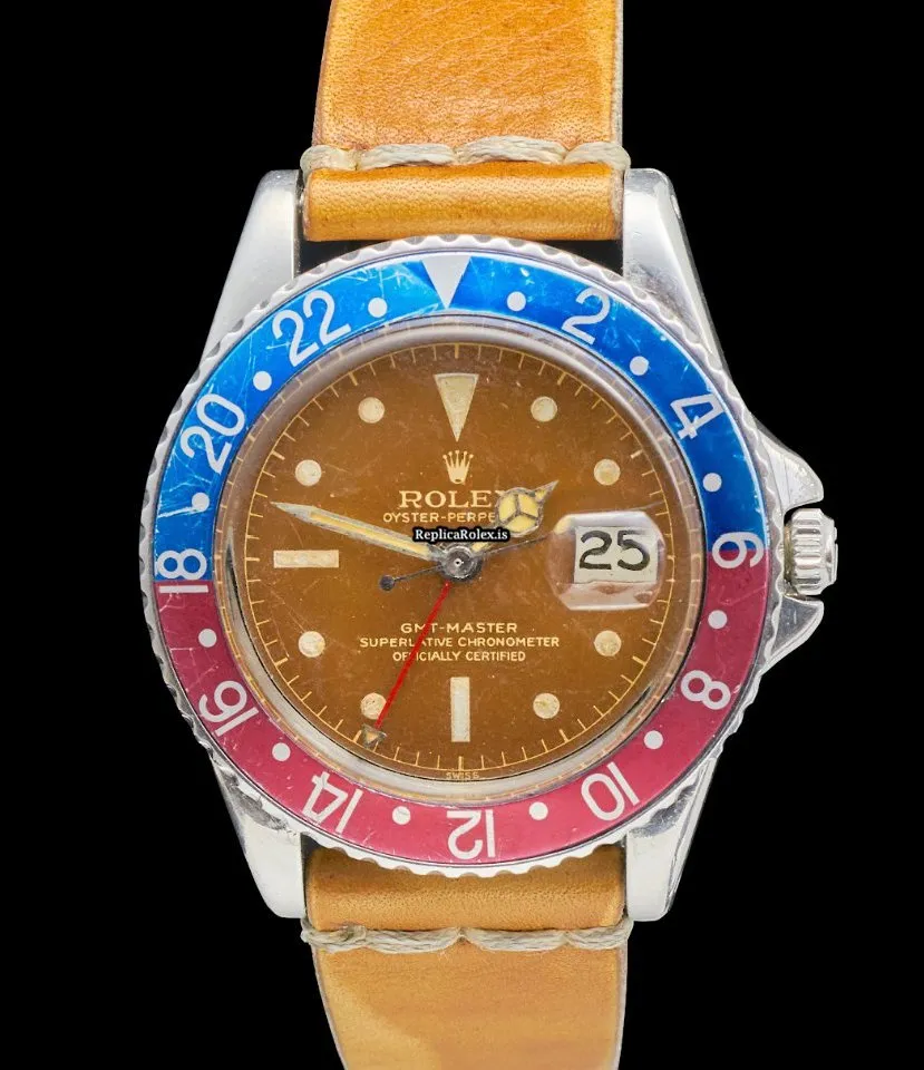 Perfect Knockoff Rolex Gmt-master 1675 Caliber 1570 Automatic Movement 40mm Steel Case Mens/unisex Watch - Image 7