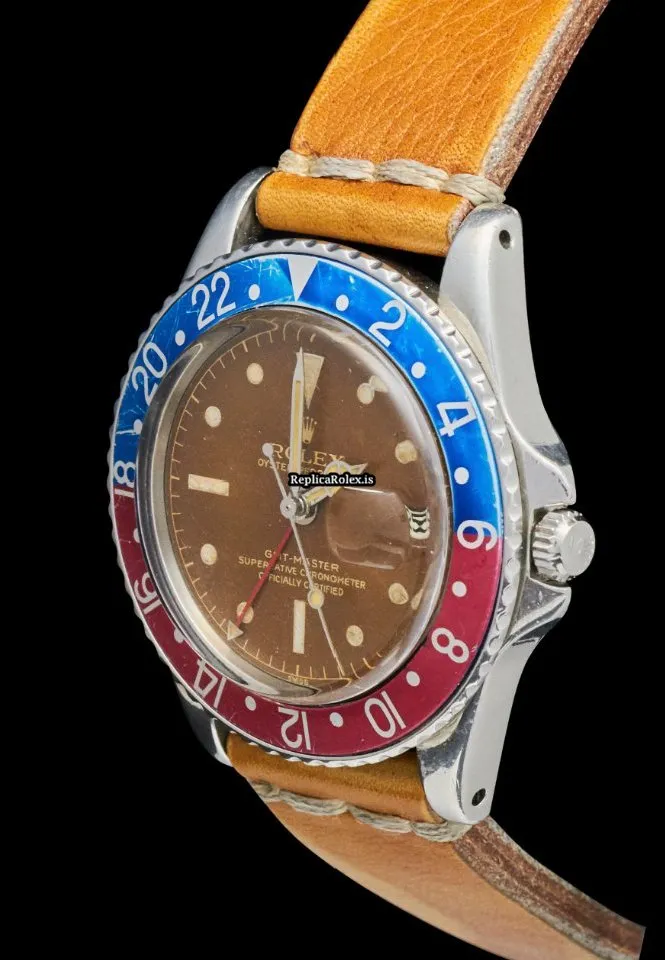 Perfect Knockoff Rolex Gmt-master 1675 Caliber 1570 Automatic Movement 40mm Steel Case Mens/unisex Watch - Image 9