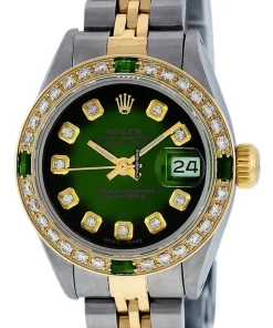 Quality Copy Rolex Datejust Caliber 2135 Automatic Movement 26mm Gold/steel Case Womens Watch