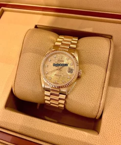 Epic Replica Rolex Datejust 68278 Caliber 2135 Automatic Movement 31mm Yellow Gold Case Watch