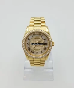 Offering Fake Rolex Day-date 36 118238 Caliber 3155 Automatic Movement 36x42mm Yellow Gold Case Mens/unisex Watch