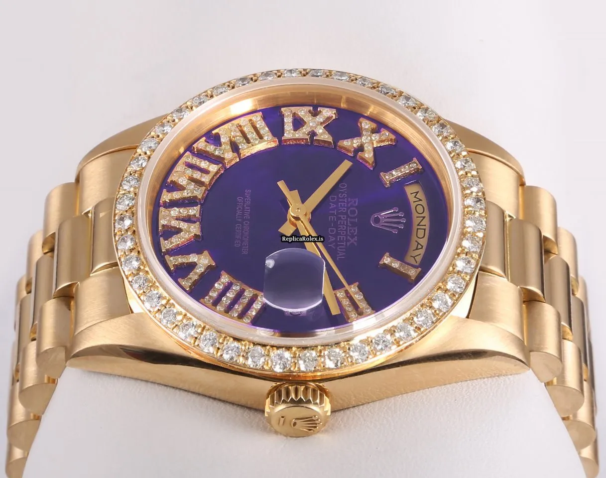 Design Imitation Rolex Day-date 36 18238 Automatic Movement 36mm Yellow Gold Case Mens/unisex Watch - Image 2