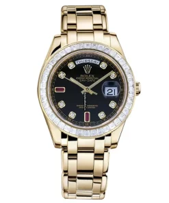 Wholesale Fake Rolex Day-date 18958br Automatic Movement 39mm Yellow Gold Case Womens Watch