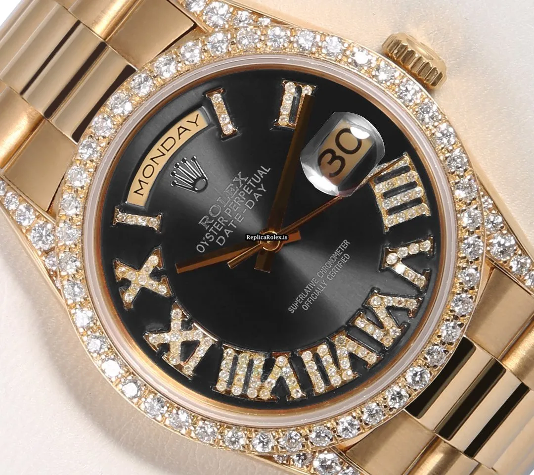 Superb Replica Rolex Day-date 36 18238 Automatic Movement 36mm Yellow Gold Case Mens/unisex Watch