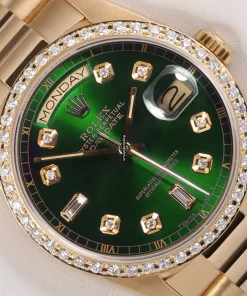 Exquisite Clone Rolex Day-date 36 18038 Automatic Movement 36mm Yellow Gold Case Mens/unisex Watch