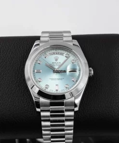 Superior Knockoff Rolex Day-date II 218206 Caliber 3156 Automatic Movement 41mm Platinum Case Mens/unisex Watch
