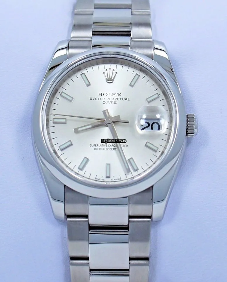 Wonderful Fakes Rolex Oyster Perpetual Date 115200 Automatic Movement 34mm Steel Case Mens/unisex Watch - Image 2