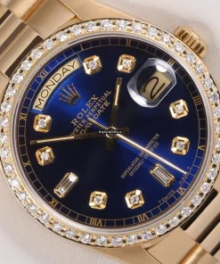 Superior Clone Rolex Day-date 36 18038 Automatic Movement 36mm Yellow Gold Case Mens/unisex Watch