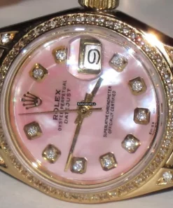 Good Replica Rolex Datejust Self Winding Automatic 26mm Yellow Gold Case Womens Watch