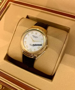 Great Replica Rolex Cellini Aug-21 Quartz Movement 37mm Yellow Gold Case Mens/unisex Watch