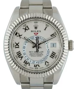 Superb Replica Rolex Sky-dweller 326939 Automatic Movement 42mm White Gold Case Watch