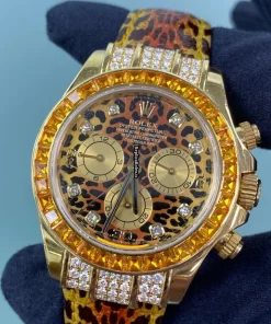 Design Replica Rolex Daytona 116598 Caliber 4130 Automatic Movement 40mm Yellow Gold Case Mens/unisex Watch