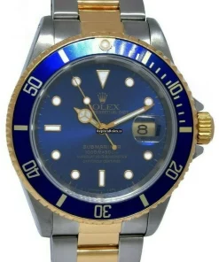 Inexpensive Fake Rolex Submariner Date 16613 Automatic Movement 40mm Gold/steel Case Mens/unisex Watch