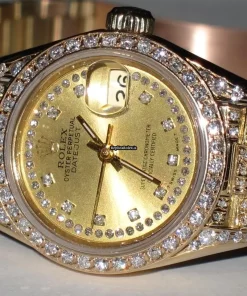 Aaa Replica Rolex Datejust Self Winding Automatic 26mm Yellow Gold Case Womens Watch