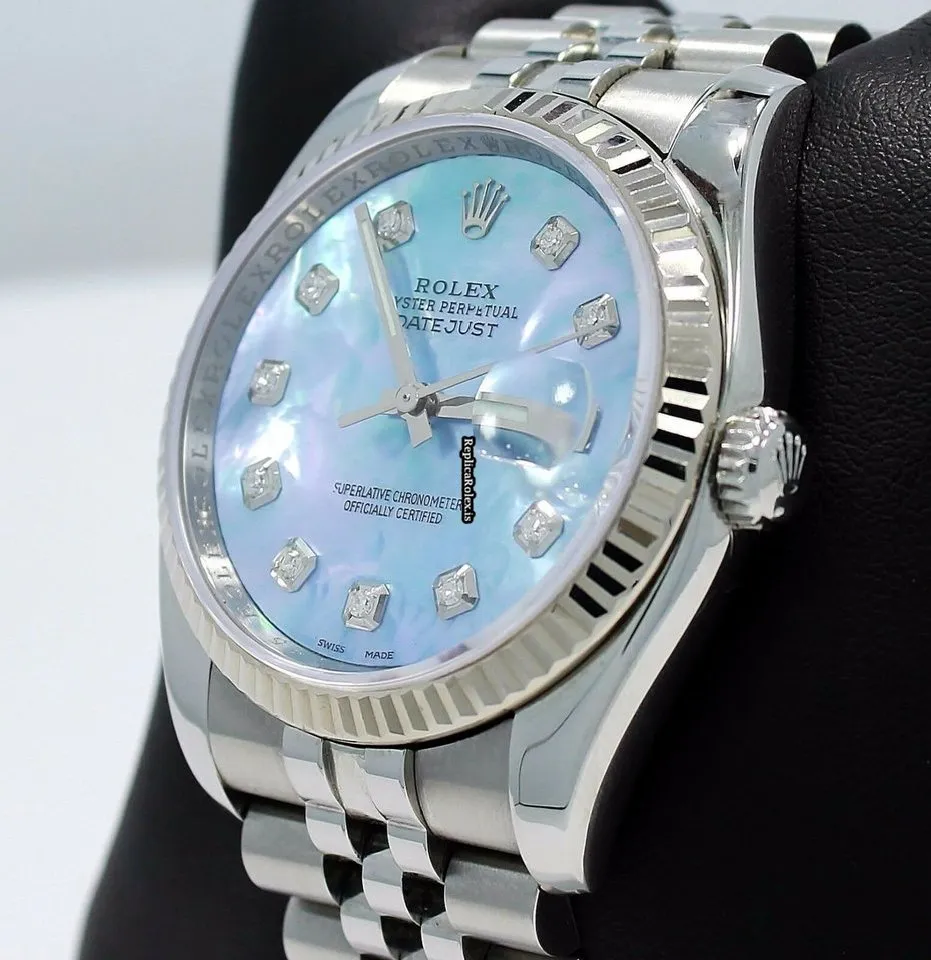 Ideal Fakes Rolex Datejust 116234 Automatic Movement 36mm Steel Case Watch - Image 3