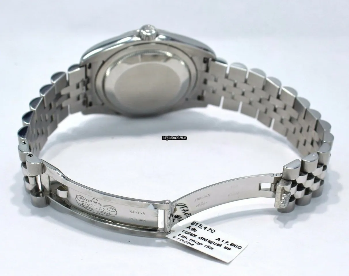 Ideal Fakes Rolex Datejust 116234 Automatic Movement 36mm Steel Case Watch - Image 8