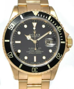 Awesome Fakes Rolex Submariner Date 16618 Automatic Movement 40mm Yellow Gold Case Mens/unisex Watch