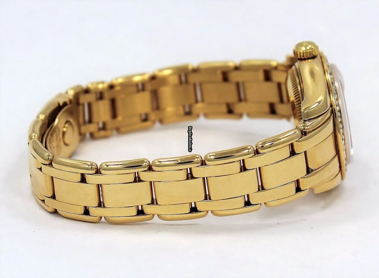 Incredible Replica Rolex Lady-datejust Pearlmaster 69298 Automatic Movement 29mm Yellow Gold Case Womens Watch - Image 12