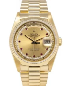 Pleasing Fake Rolex Day-date 36 18238 Caliber 3155 Automatic Movement 36mm Yellow Gold Case Mens/unisex Watch
