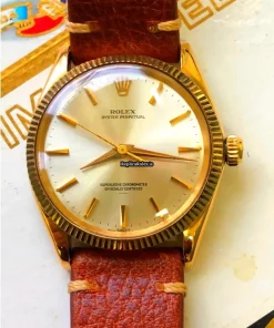 Distinctive Copy Rolex Oyster Perpetual 34 1005 Caliber 1560 Automatic Movement 34mm Yellow Gold Case Mens/unisex Watch