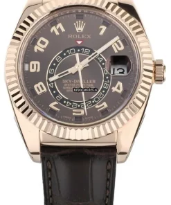 Incredible Clone Rolex Sky-dweller 326135 Automatic Movement 43mm Rose Gold Case Mens/unisex Watch