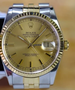 Affordable Replica Rolex Datejust 16233 Caliber 3135 Automatic Movement 36mm Gold/steel Case Mens/unisex Watch